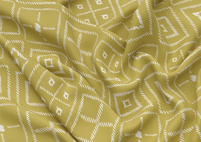 Newquay, Mustard - Motorised Roman Blind - Image 4